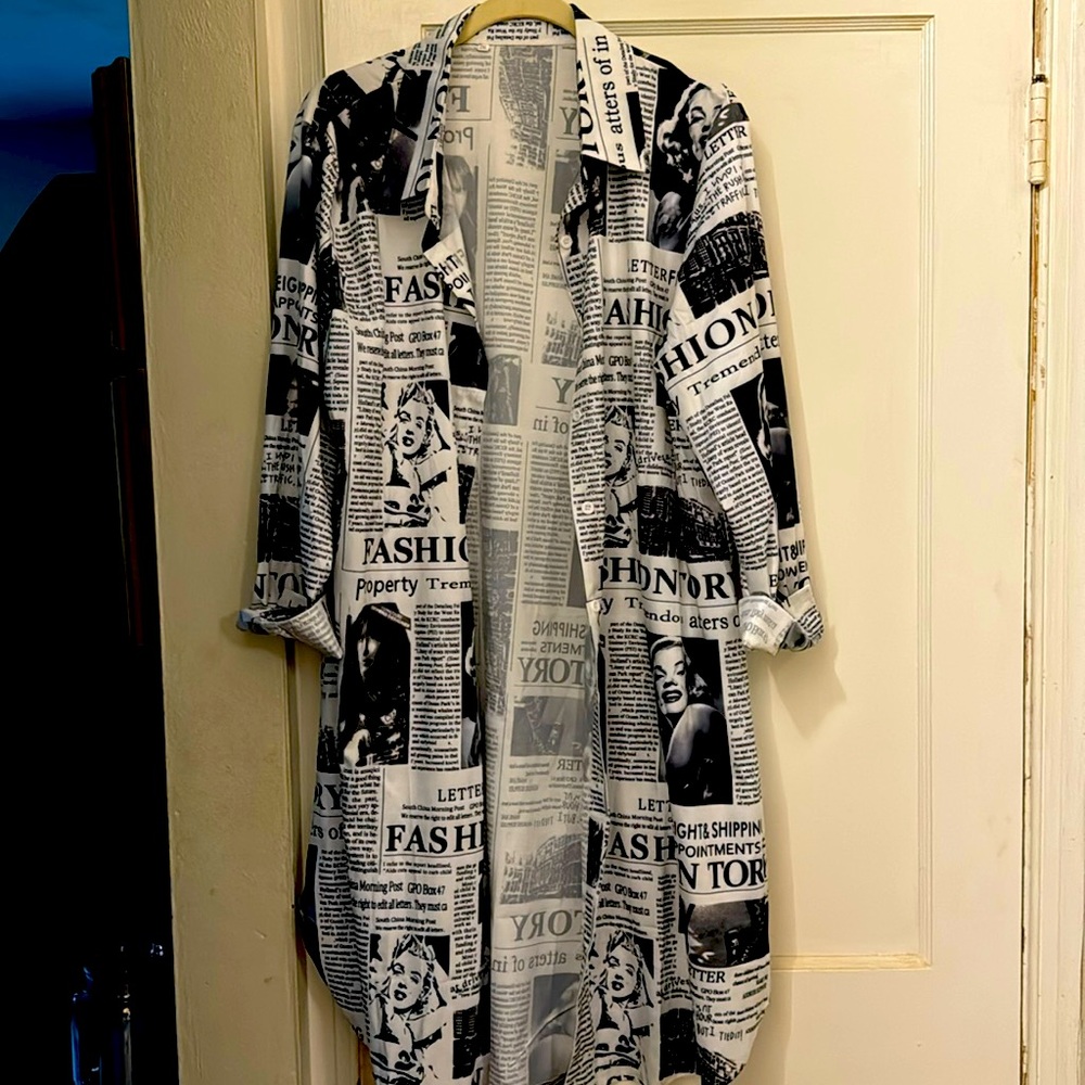 Newsprint thin topper